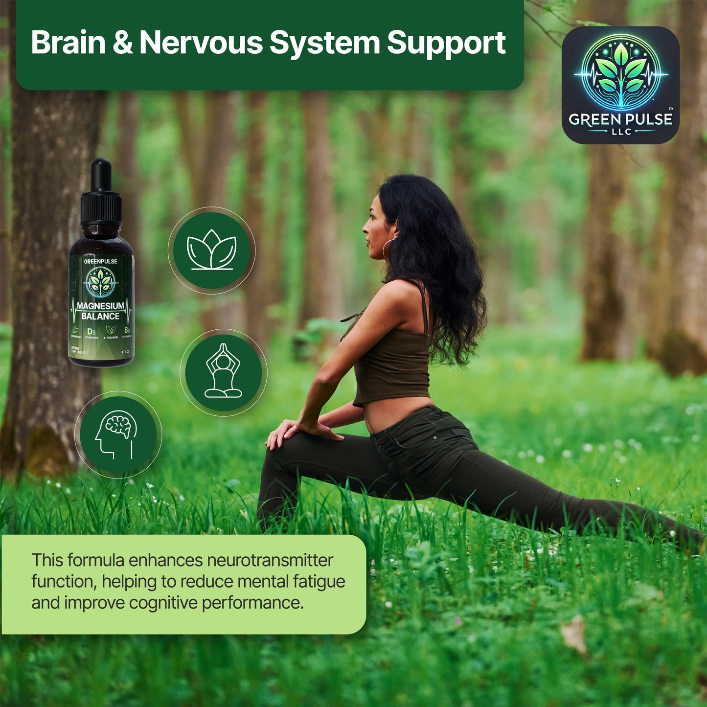 Magnesium Balance – Magnesium with L-Theanine, B6 & D3 for Relaxation, Resilience & Calm Energy - 4 fl oz
