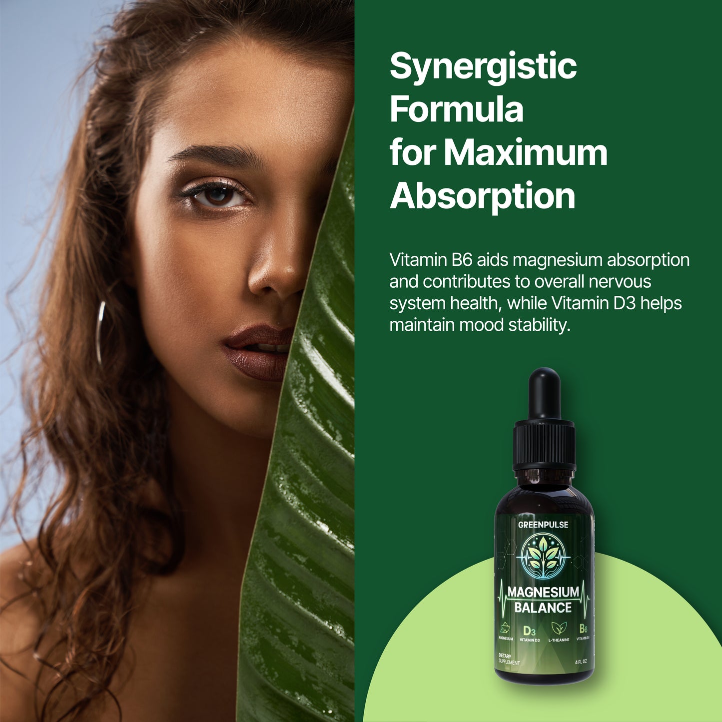 Magnesium Balance – Magnesium with L-Theanine, B6 & D3 for Relaxation, Resilience & Calm Energy - 4 fl oz